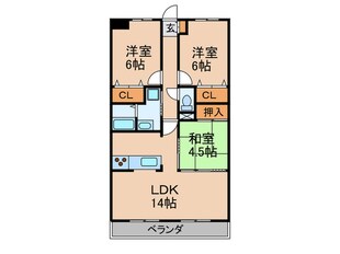 ヴェルベデ－レ陸前の物件間取画像